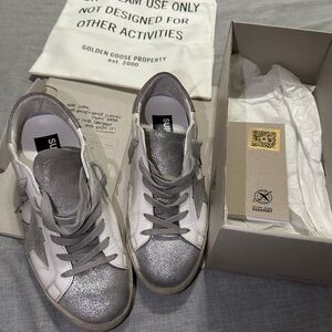 golden goose superstar silver
